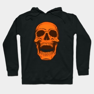 Orange Skull Hoodie